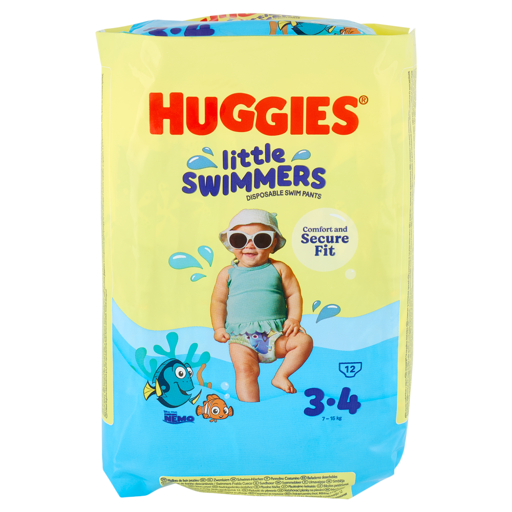 Huggies little Swimmers Disposable Swim Pants 3-4 7-15 kg Nemo 12 pz