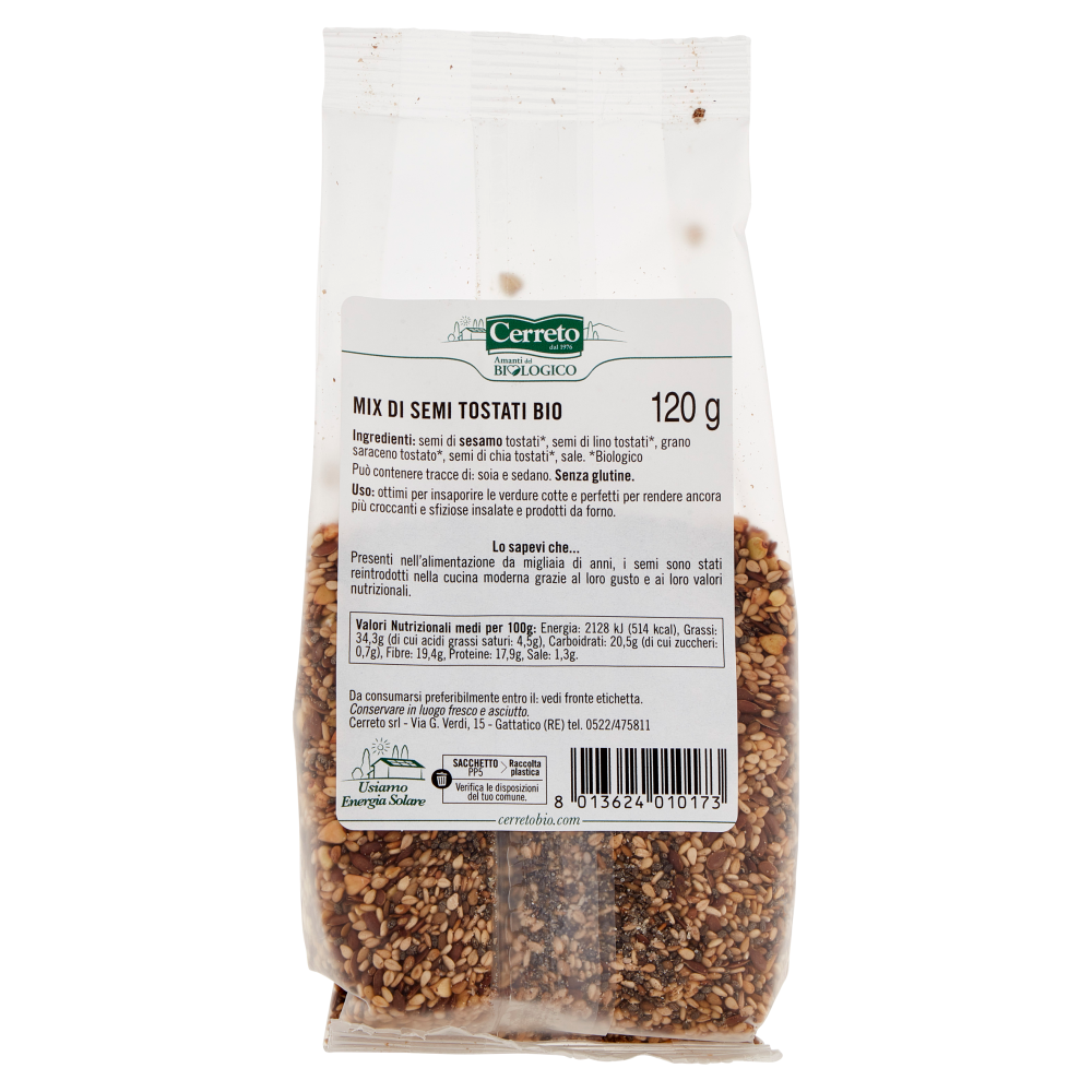 Cerreto i Semi Tostati Mix di Semi Tostati Bio 120 g