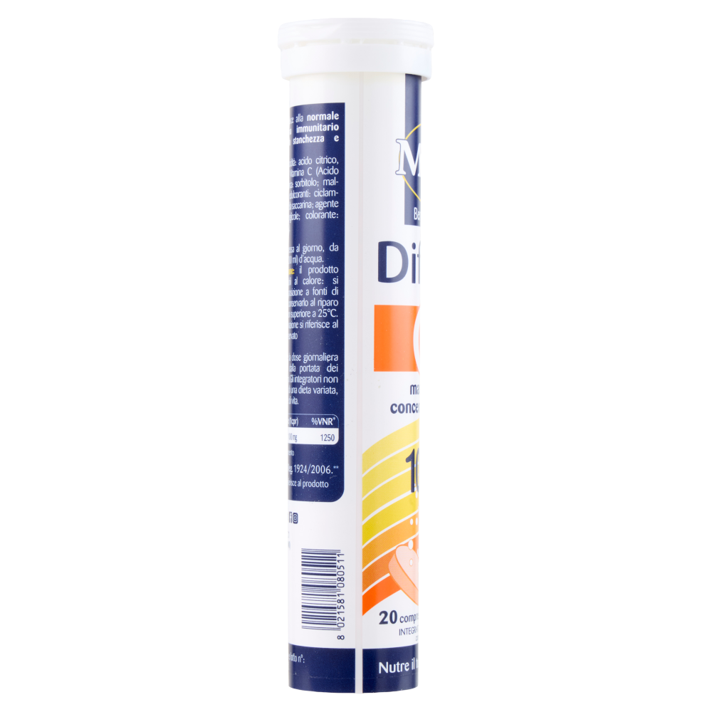 Matt Benessere Difesa Vit C 1000 mg 20 compresse effervescenti 80 g