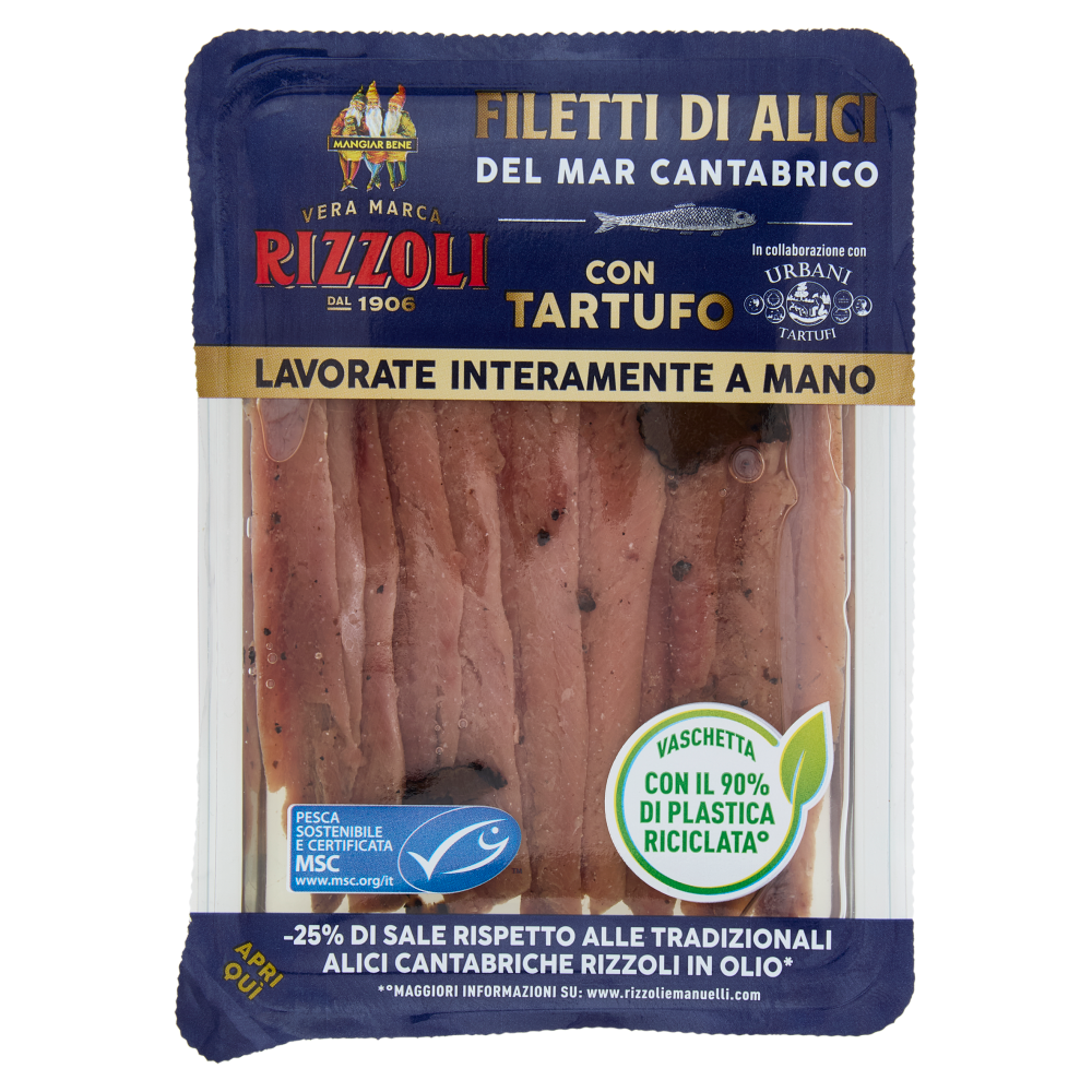 Rizzoli Filetti di Alici del Mar Cantabrico con Tartufo 60 g