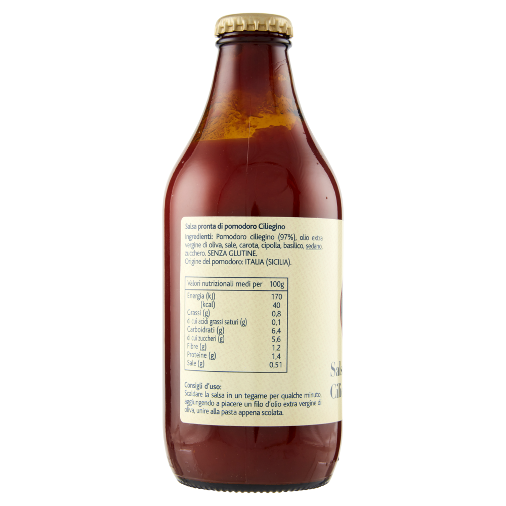 Terre d'Italia Salsa pronta di Ciliegino di Sicilia 330 g
