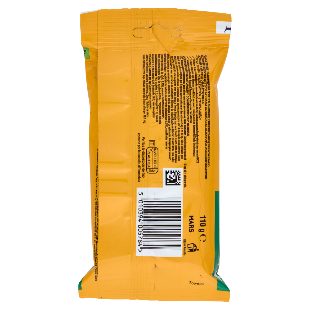 Pedigree Dentastix Fresh Snack per igiene orale Cane Piccolo 7 Pezzi 110 g