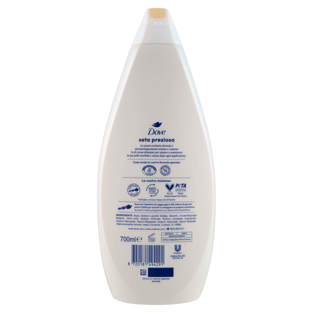 Dove bagnodoccia seta preziosa 700 ml