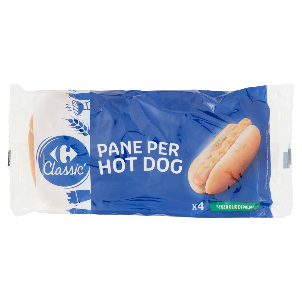 Carrefour Classic Pane per Hot Dog 4 x 62,5 g
