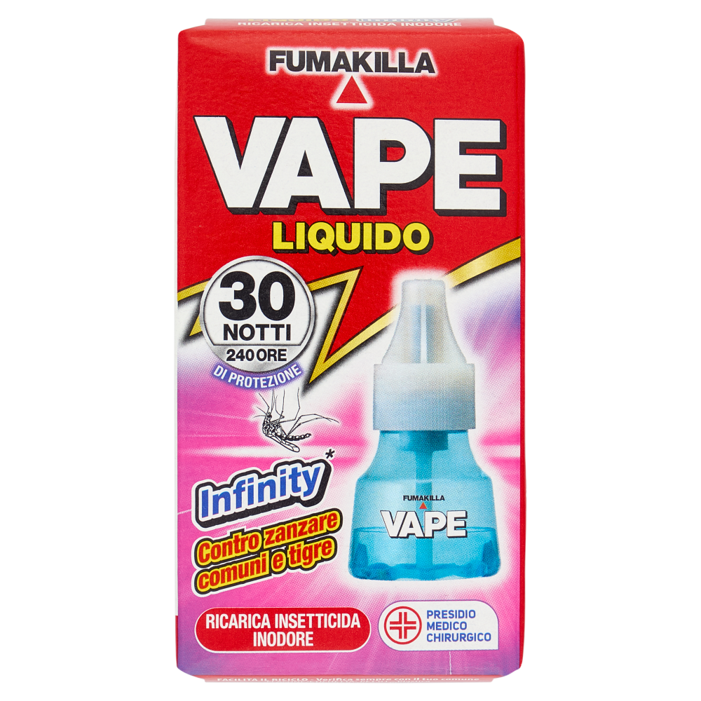 Vape Liquido Infinity Ricarica Insetticida Inodore 15 ml