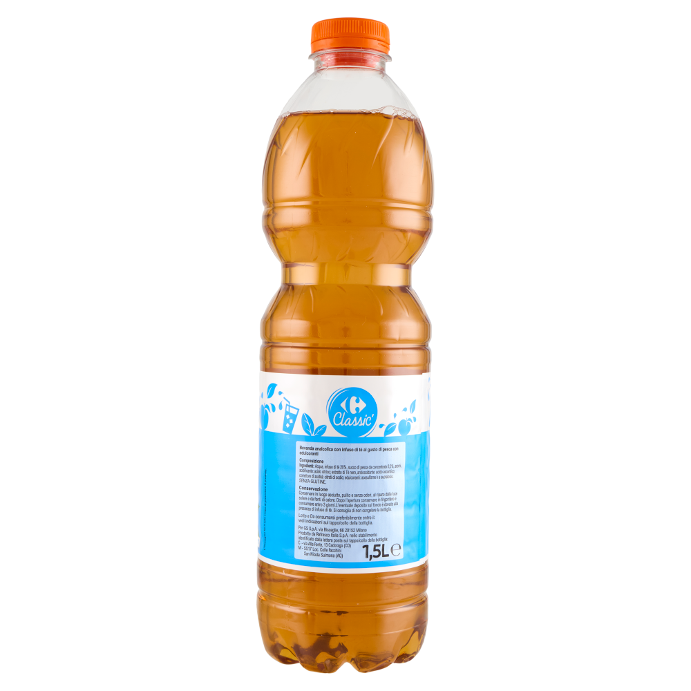 Carrefour Classic Thè Senza Zuccheri Pesca 1,5 L