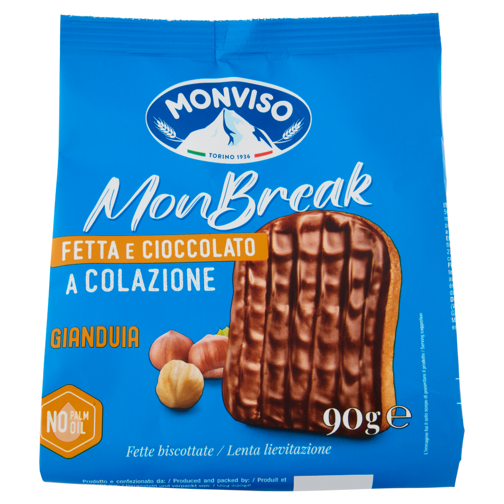 Monviso Monbreak Gianduia Fette biscottate 90 g	