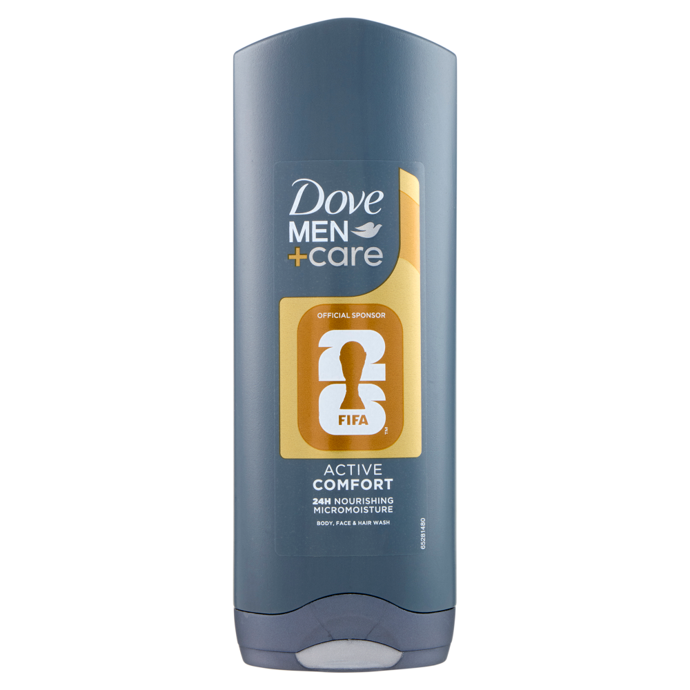 Dove Men+care Active Comfort Body, Face & Hair Wash 250 ml