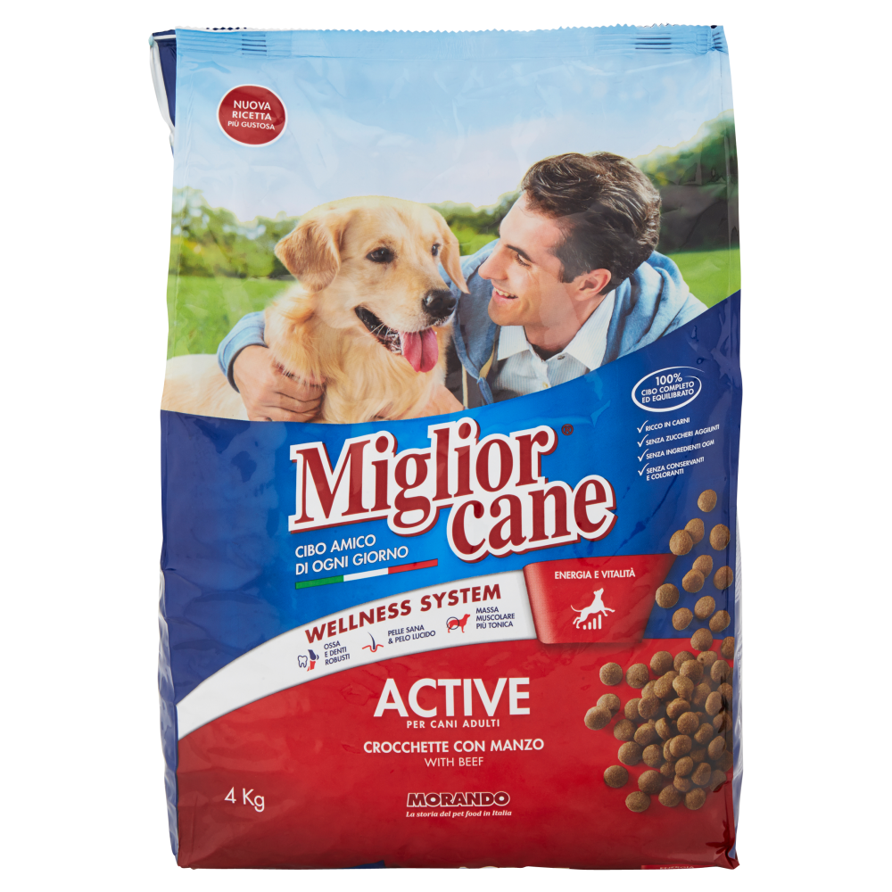 Migliorcane Active Crocchette con Manzo 4 kg