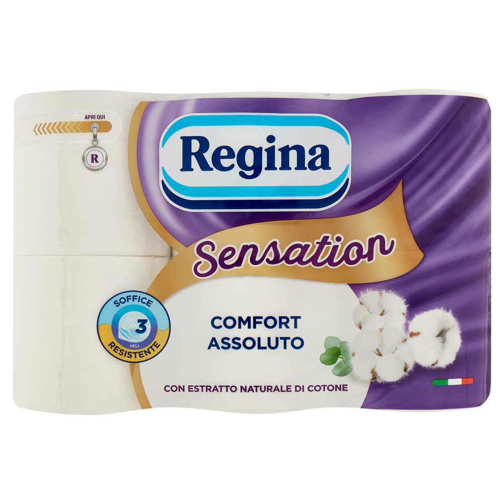 Regina Sensation carta igienica 6 rotoli