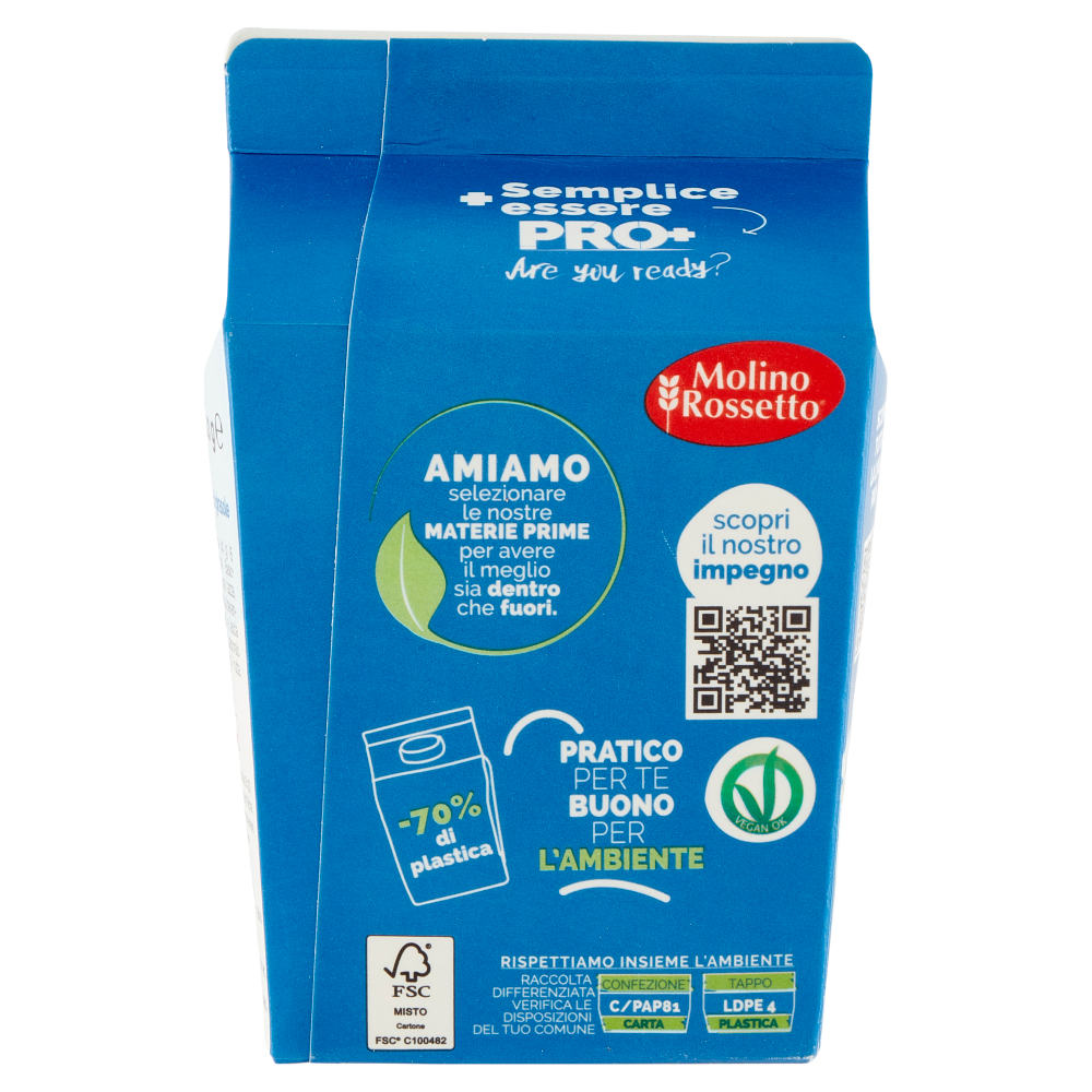 Molino Rossetto Pro+ Porridge Proteico Basic + con semi di zucca e girasole 300 g