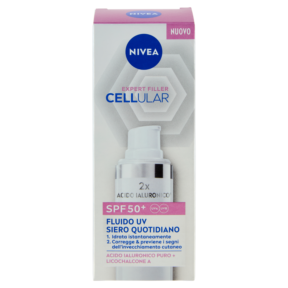 Nivea Cellular Expert Filler SPF 50+ Fluido UV Siero Quotidiano 30 ml