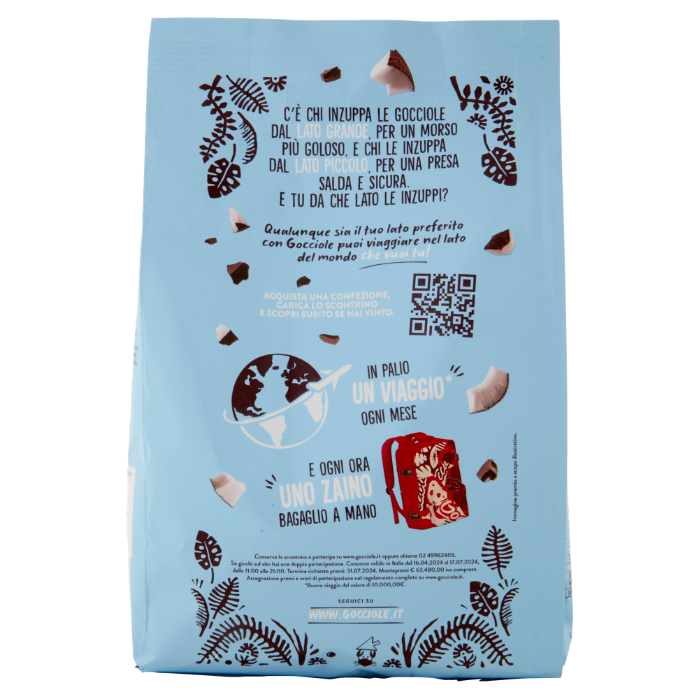 Pavesi Gocciole Coconut Biscotti con Gocce di Cioccolato Fondente e Cocco 320g