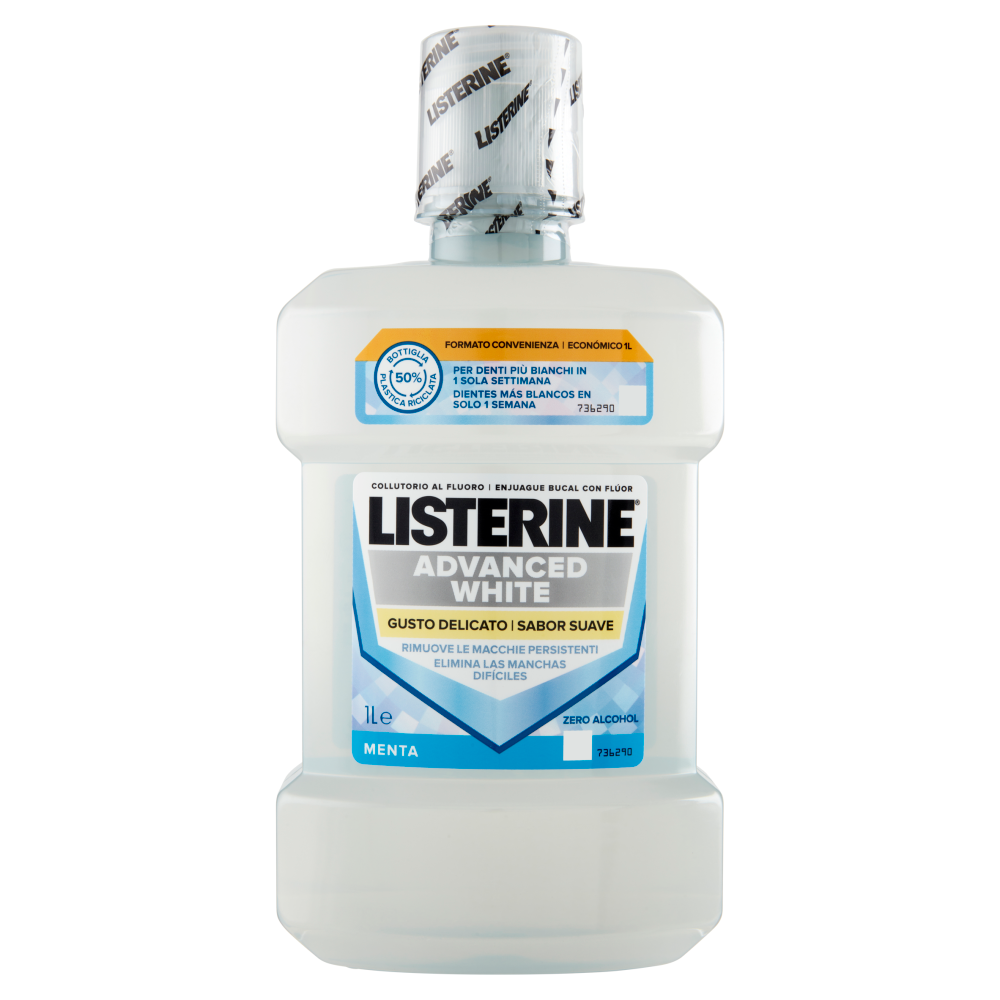 Listerine Advanced White Gusto Delicato Menta 1 L