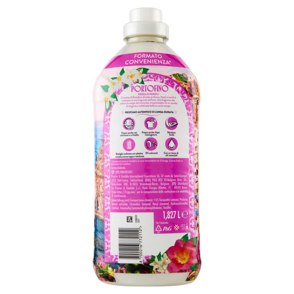 Lenor Essenze D'Italia Portofino Ammorbidente Concentrato Fresia e Neroli, 87 Lavaggi 1,827 L