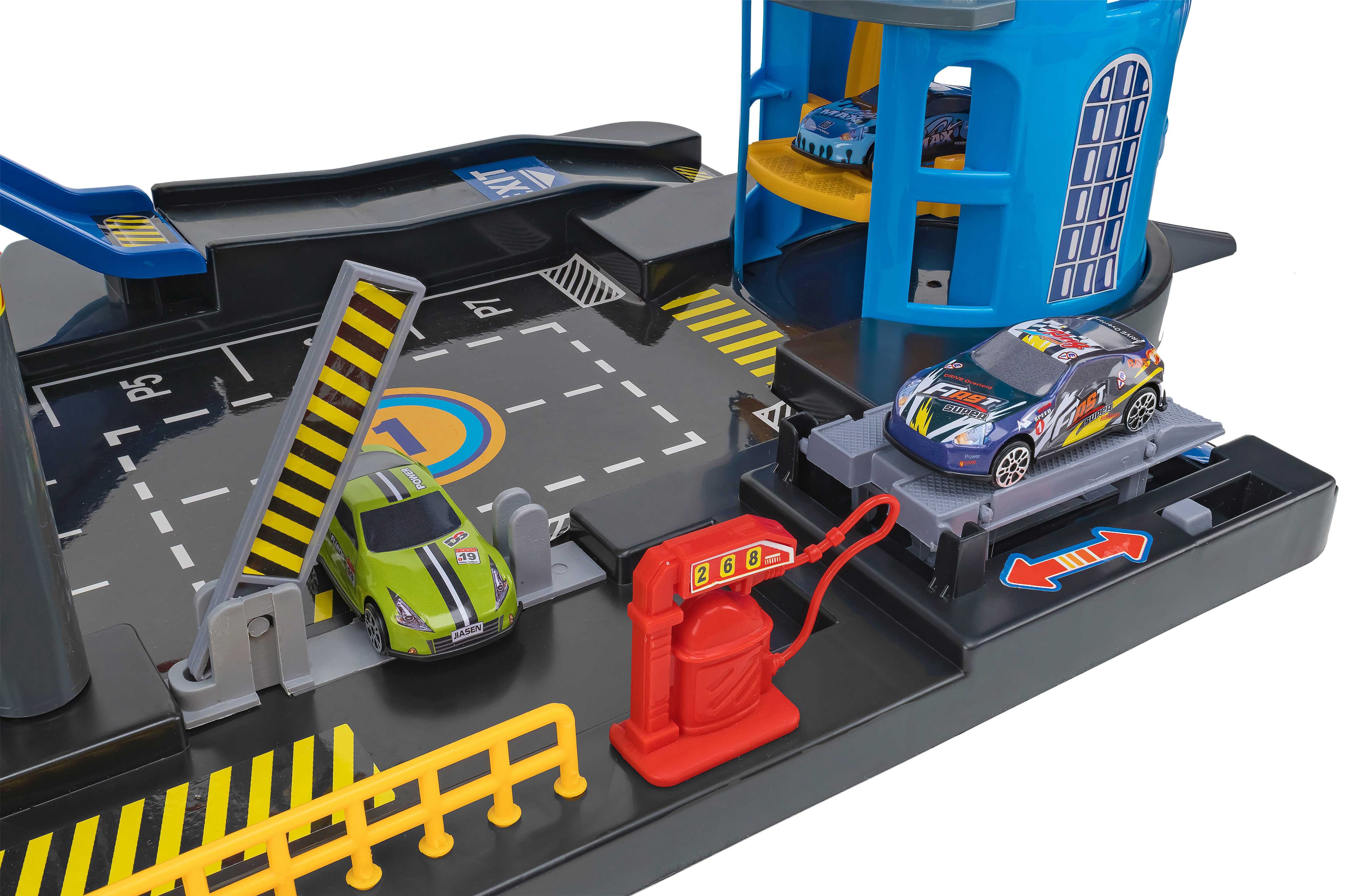 W'Toy Garage 7 piani con veicoli die-cast
