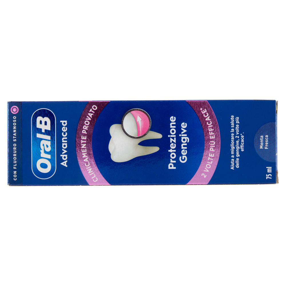 Oral-B Advanced Dentifricio Protezione Gengive Menta Fresca 75 ml