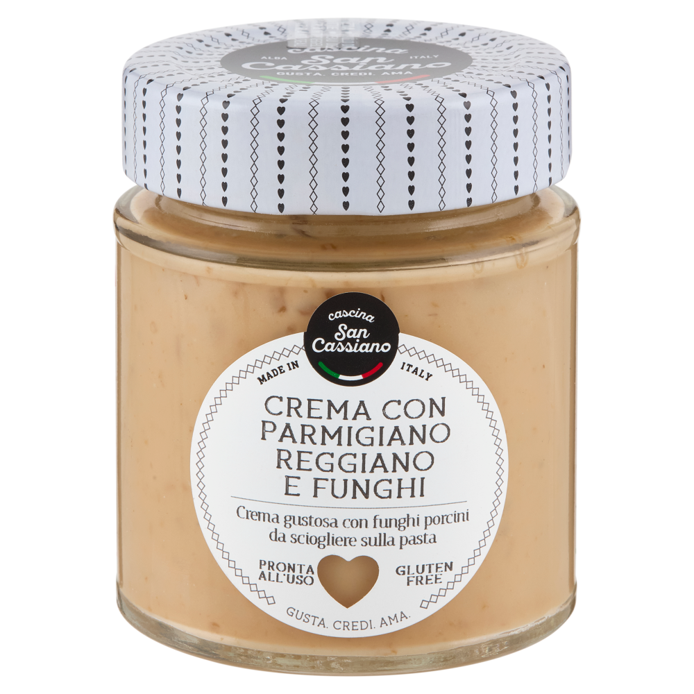 cascina San Cassiano Crema con Parmigiano Reggiano e Funghi 150 g