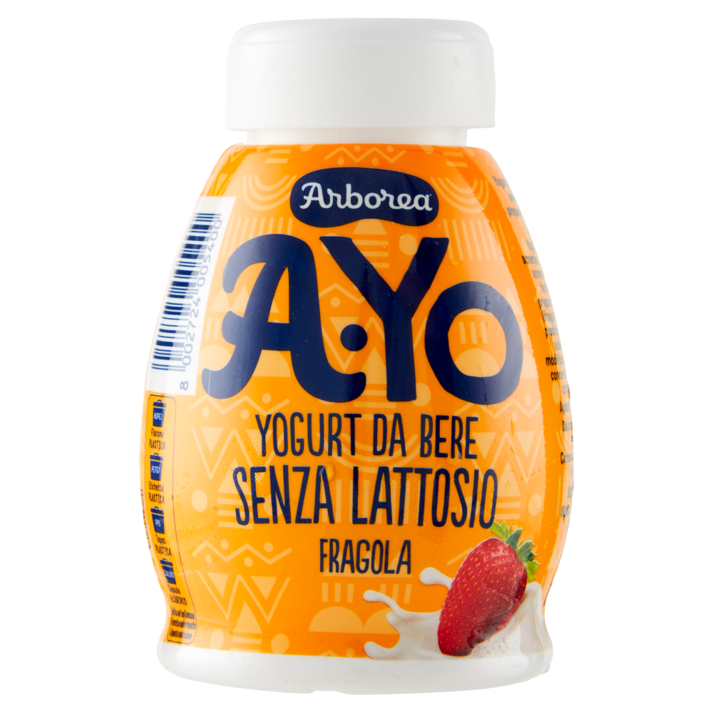 Arborea A-Yo Yogurt da Bere Senza Lattosio Fragola 200 g