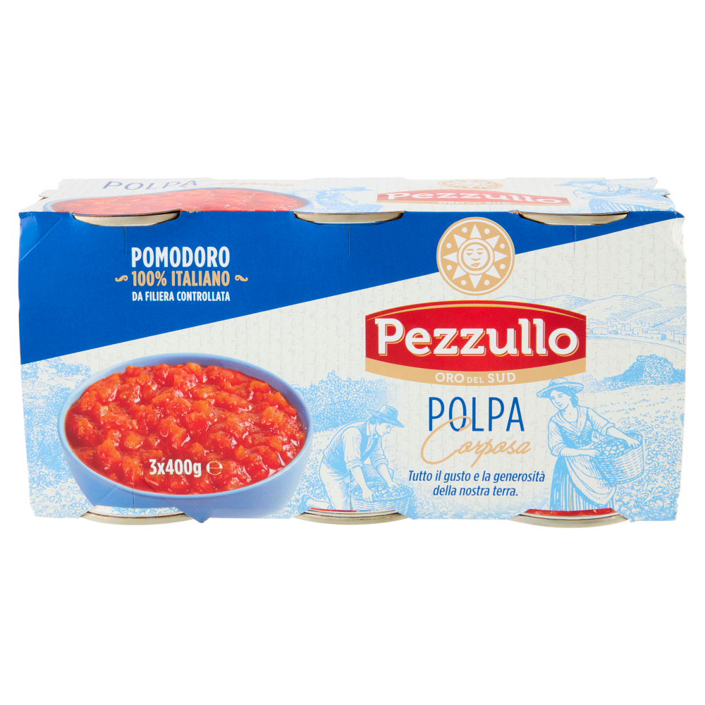 Pezzullo Polpa Corposa 3 x 400 g