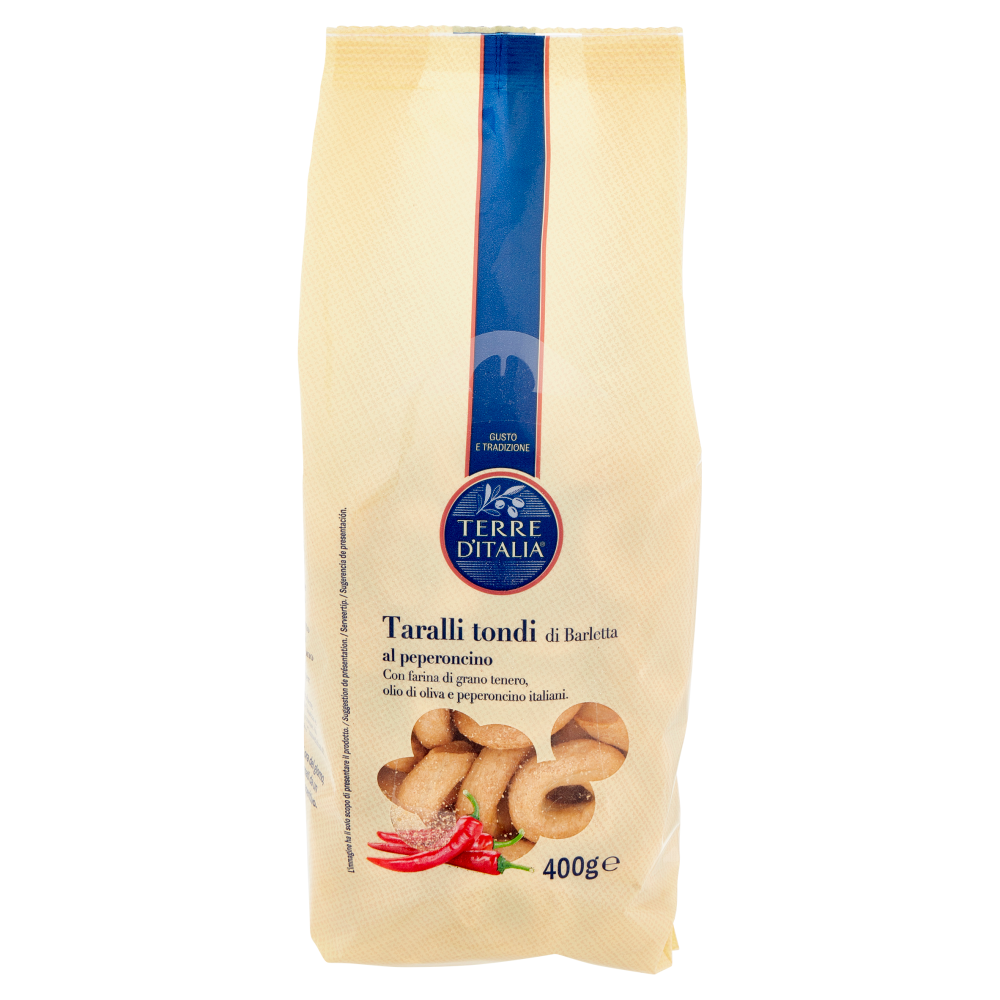 Terre d'Italia Taralli tondi di Barletta al peperoncino 400 g