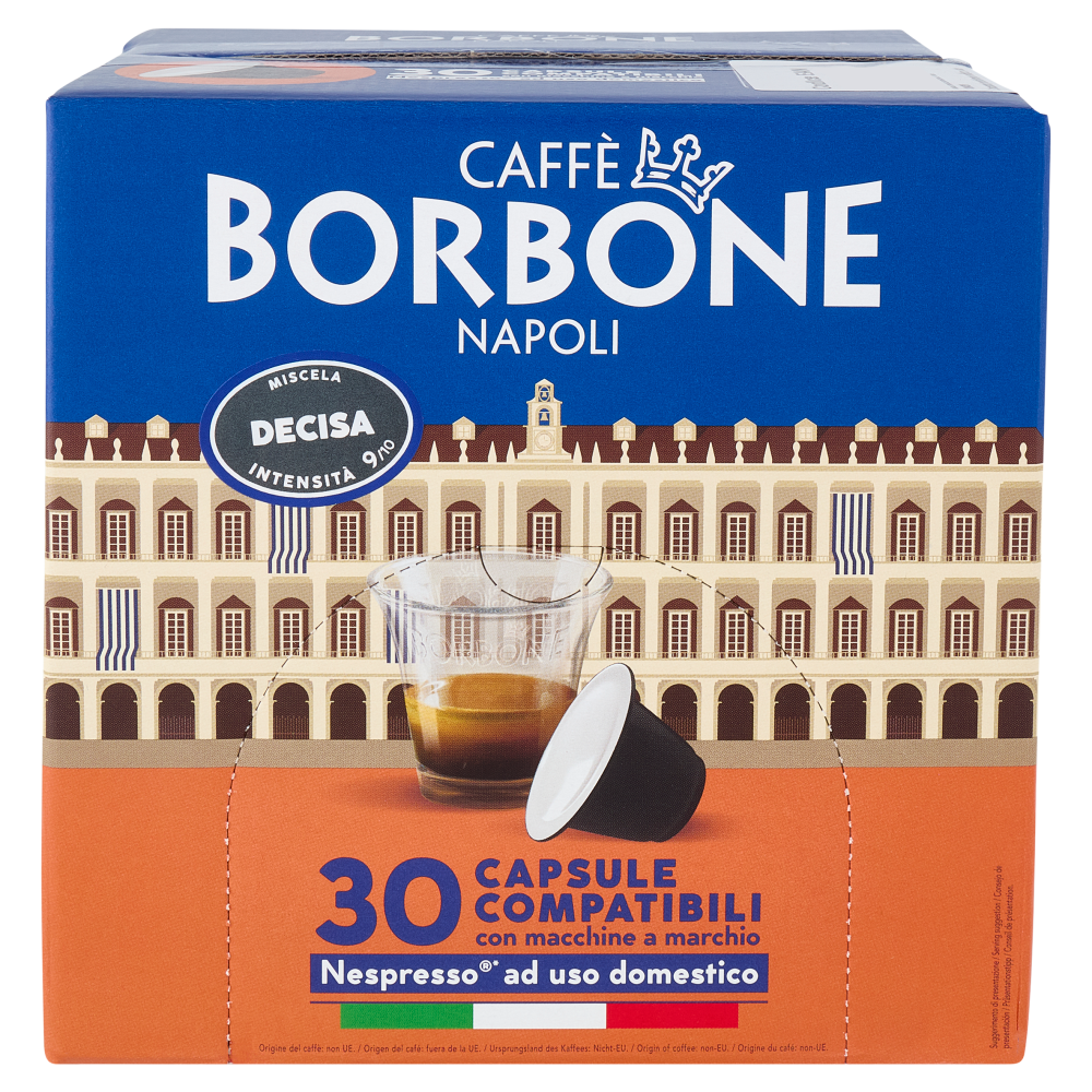 Caff&egrave; Borbone Miscela Decisa Capsule Compatibili Nespresso* ad uso domestico 30 x 5 g