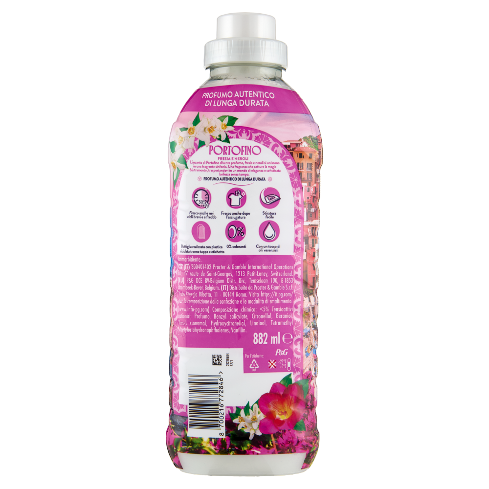 Lenor Essenze D'Italia Portofino Ammorbidente Concentrato Fresia e Neroli, 42 Lavaggi 882 ml