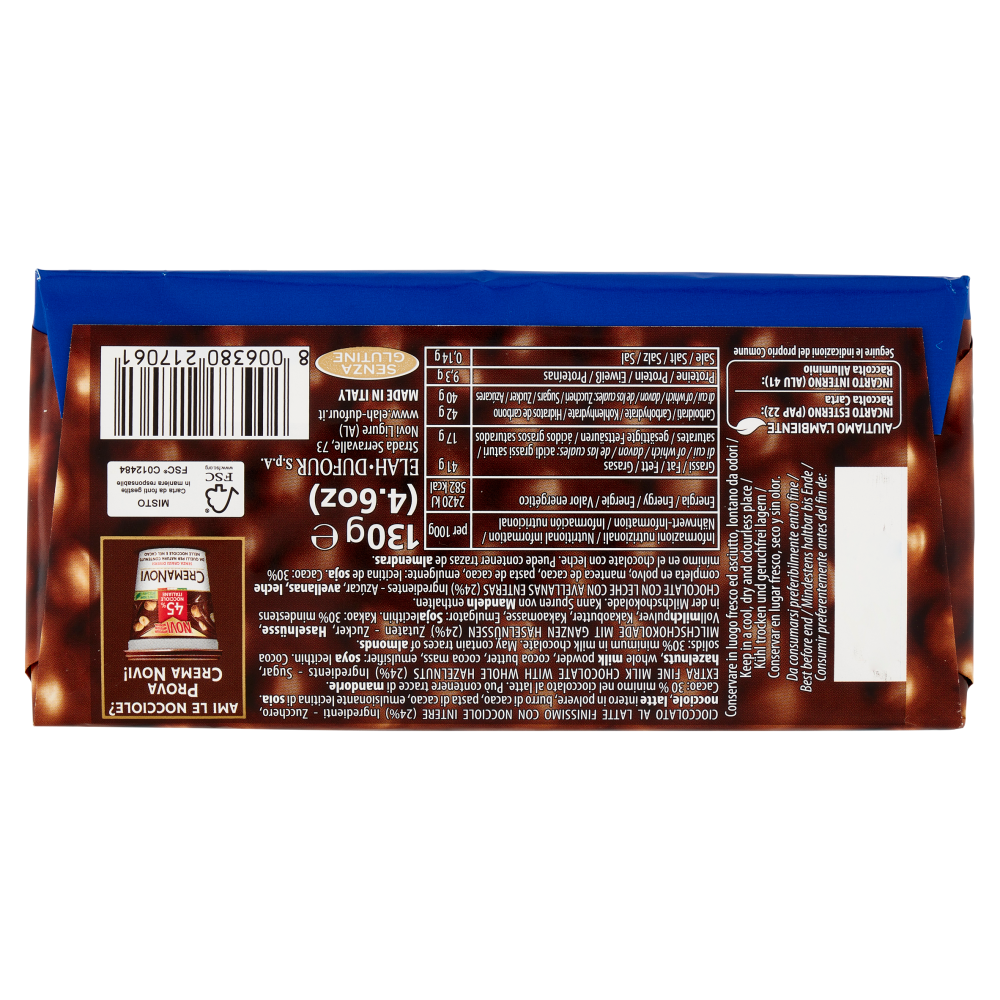 Novi Nocciolato al Latte 130 g