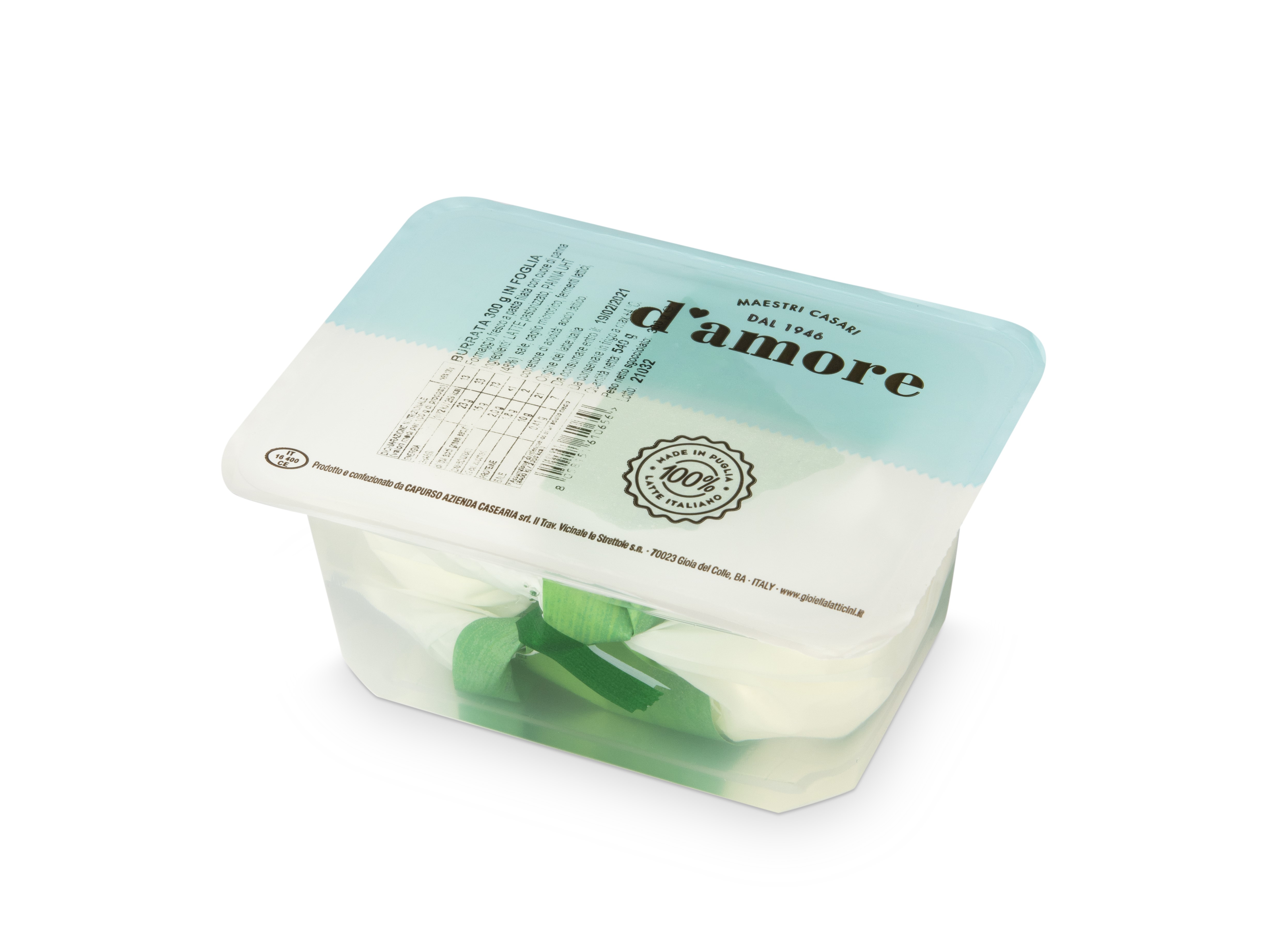 Burrata in foglia 335 g