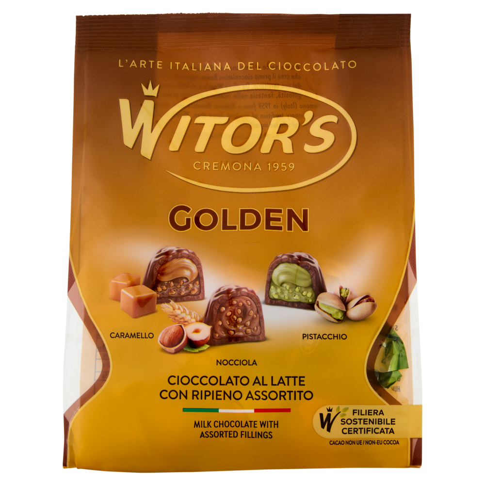 Witor's Golden Cioccolato al Latte con Ripieno Assortito 350 g