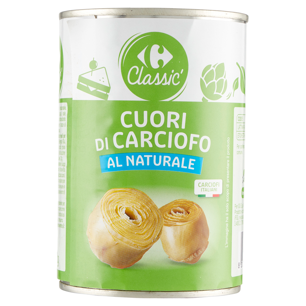 Carrefour Classic Cuori di Carciofo al Naturale 400 g