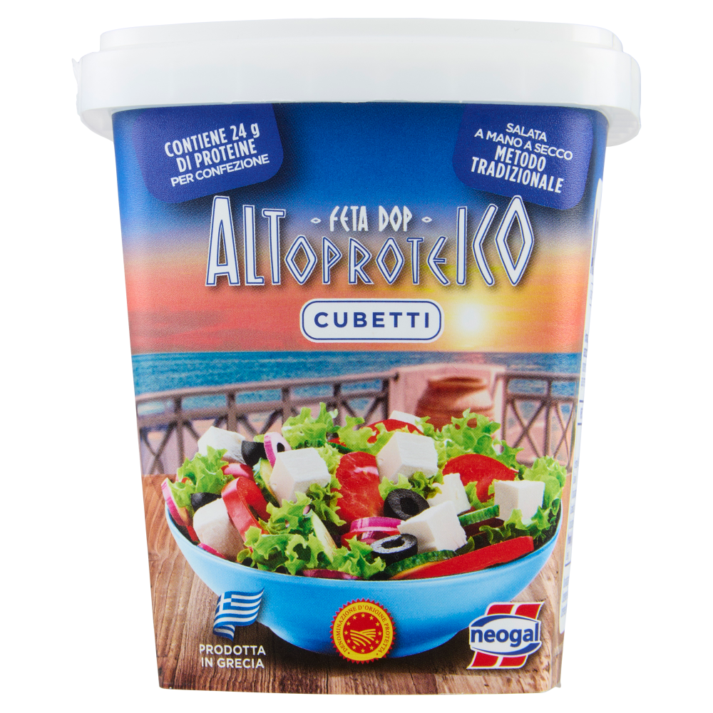 neogal Altoproteico Feta DOP Cubetti 400 g