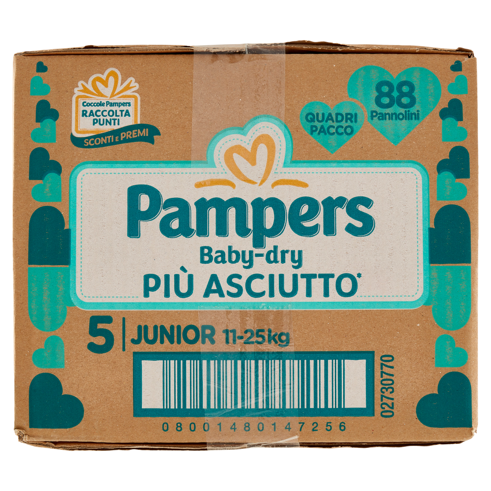 Pampers Babydry Junior 88 pz Carrefour