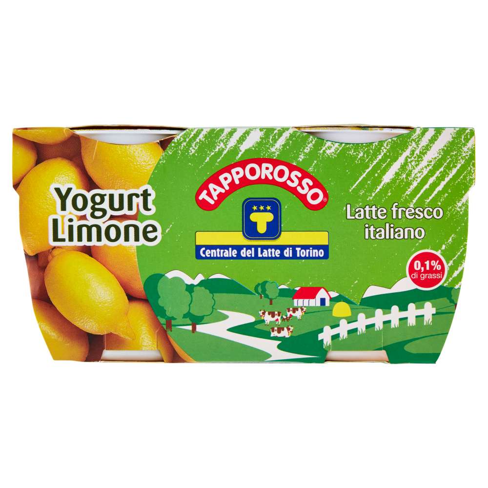 Centrale del Latte di Torino Tapporosso Yogurt Magro Limone 2 x 125 g