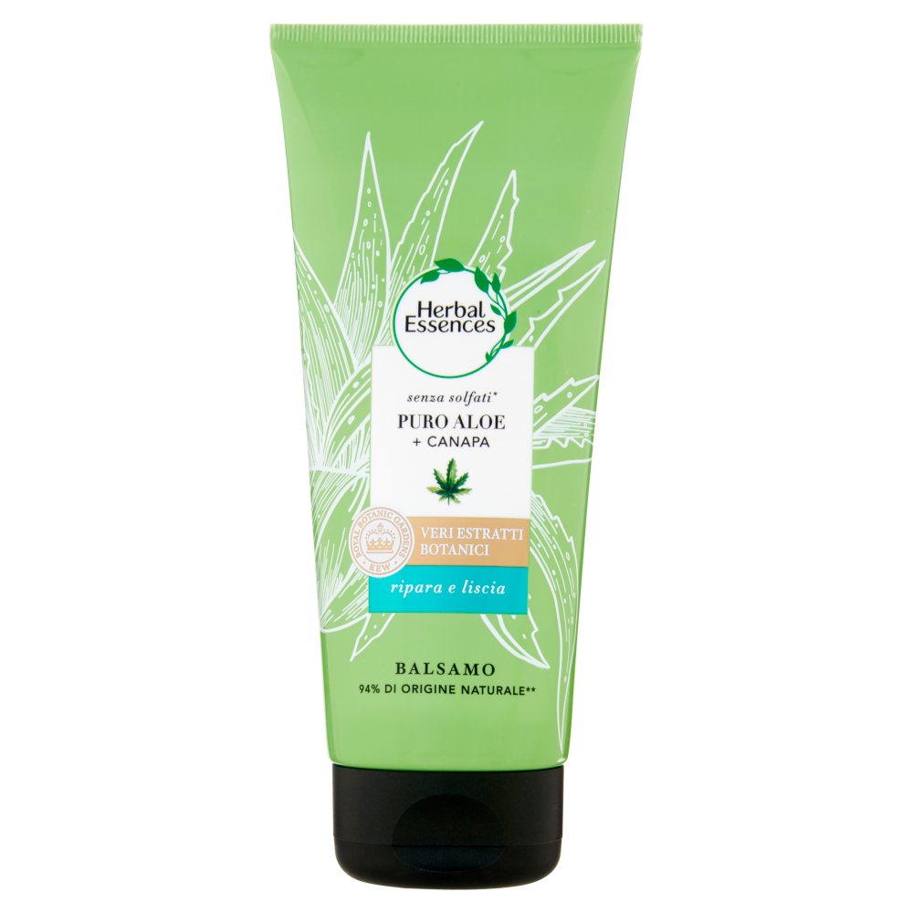 Herbal Essences Puro Aloe + Canapa Balsamo senza Solfati 180 ml