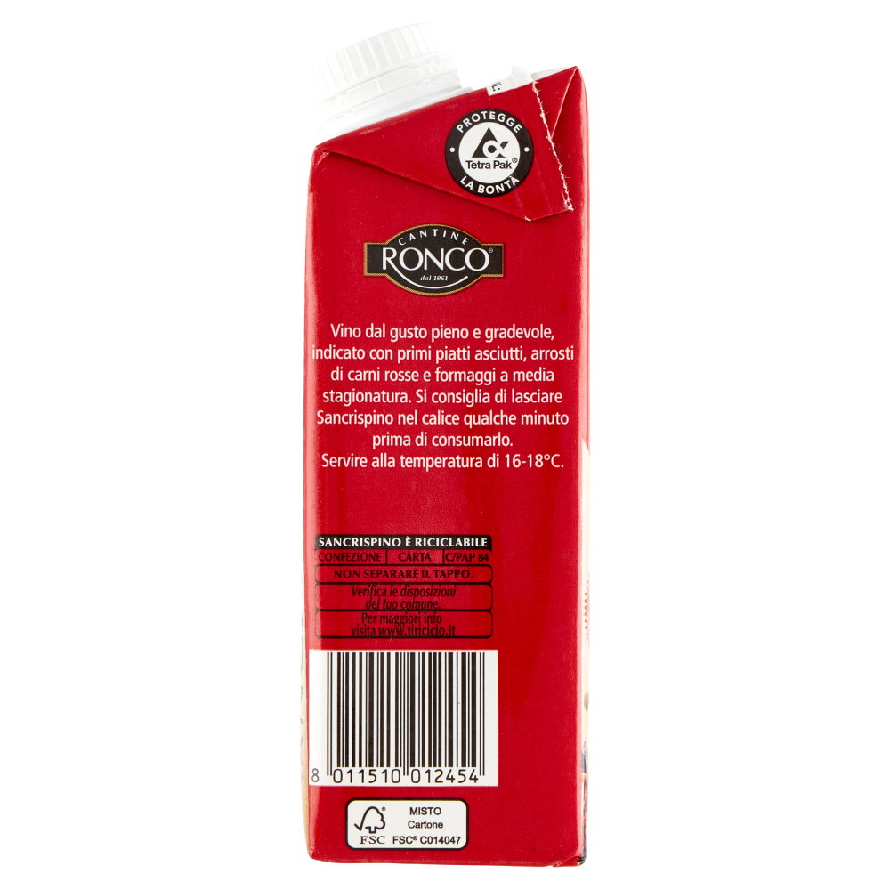 San Crispino Carattere Antico Sangiovese Merlot Rubicone I.G.T. 250 ml 