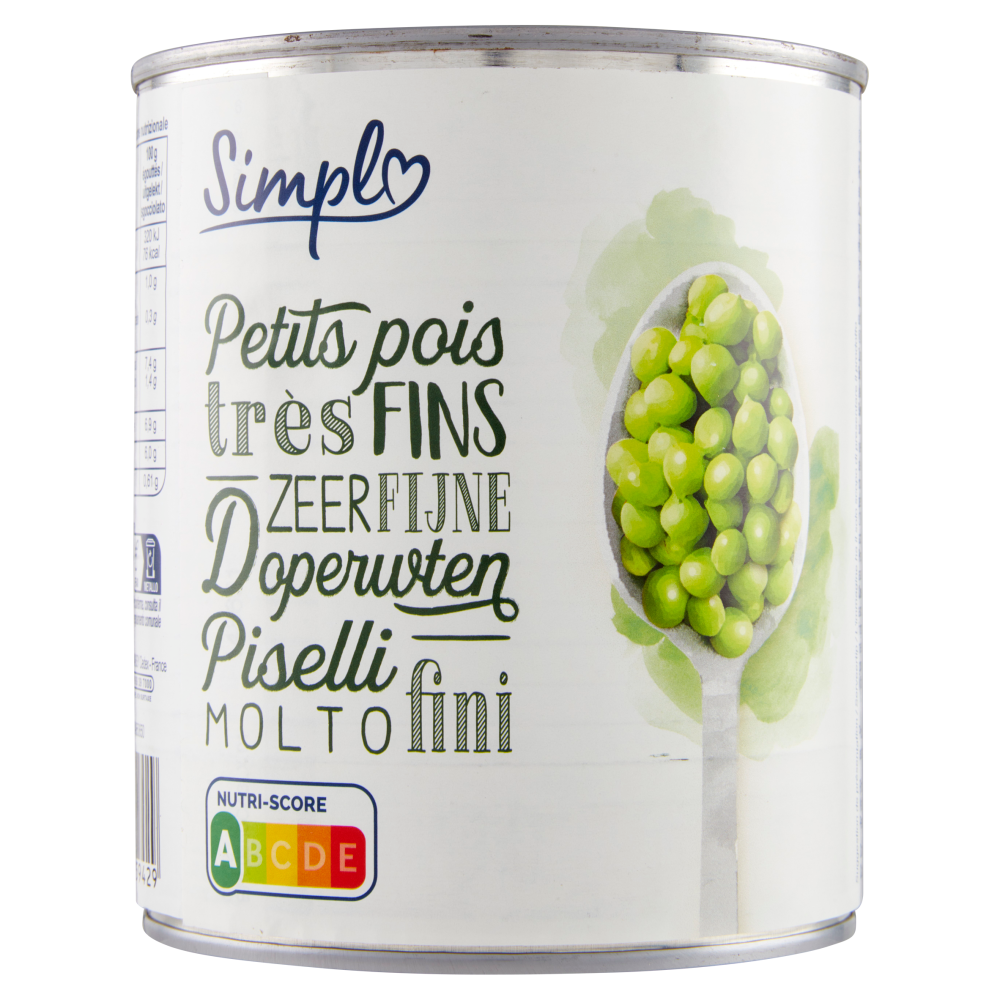 Simpl Piselli Molto fini 800 g