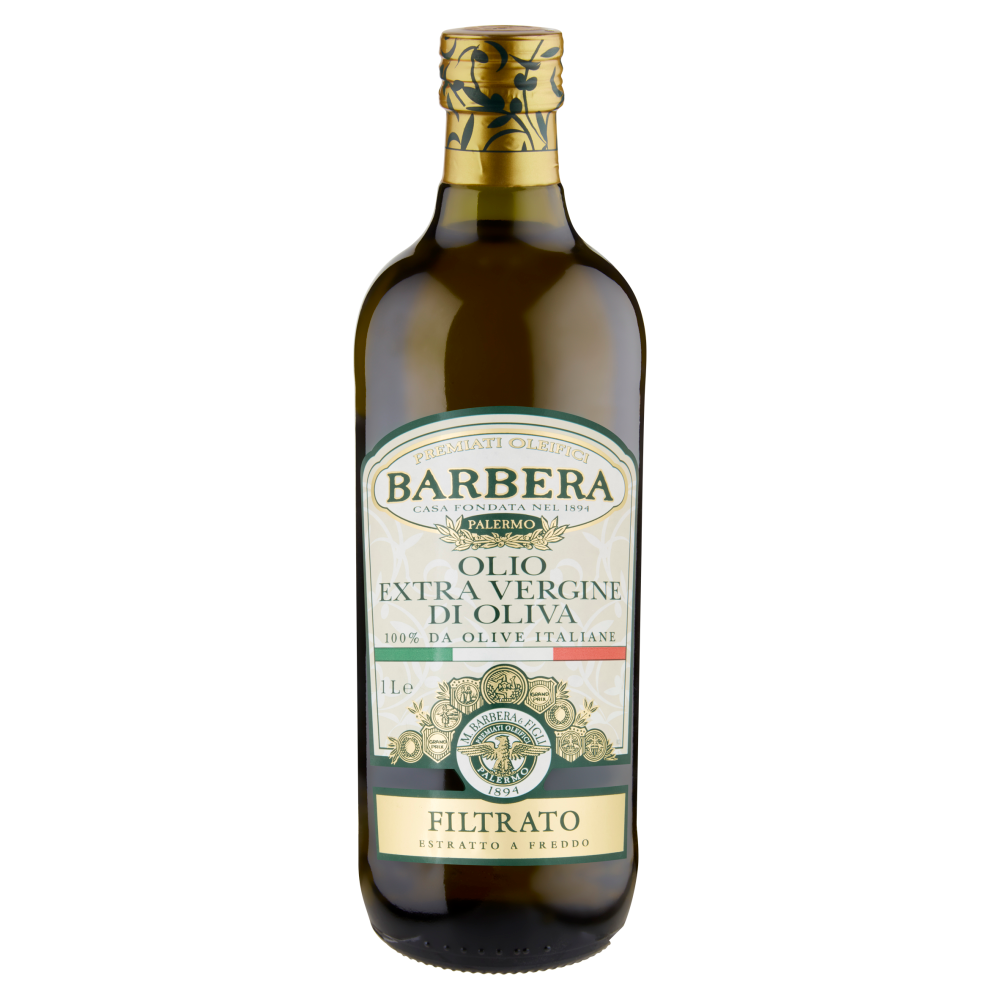 Barbera Olio Extra Vergine di Oliva 100% da Olive Italiane Filtrato 1 L