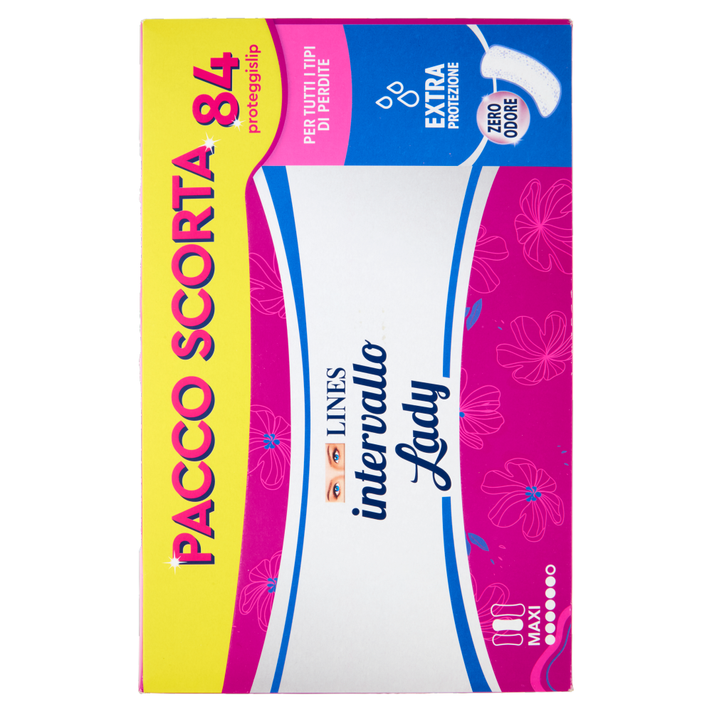 Lines intervallo Lady proteggislip Maxi Ripiegato Disteso 84 pz