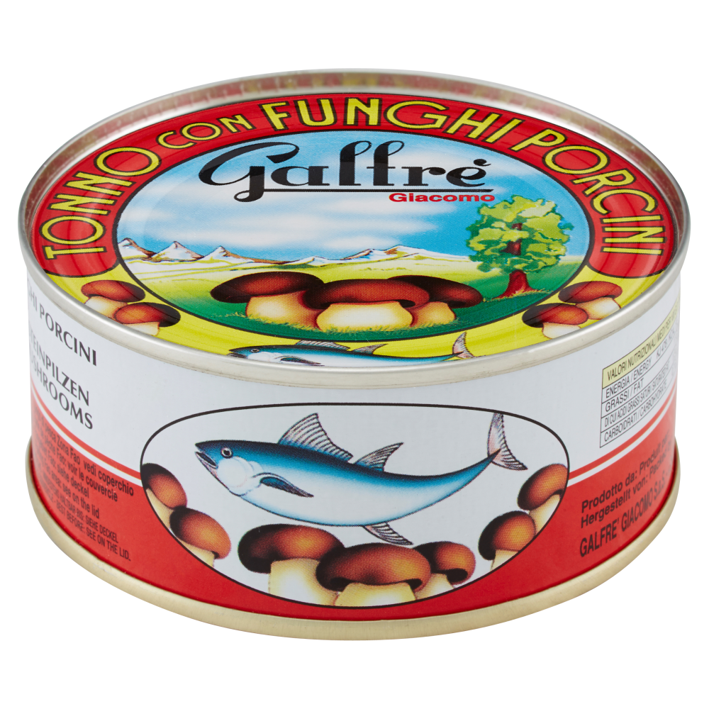 Galfr&egrave; Giacomo Tonno con Funghi Porcini 160 g