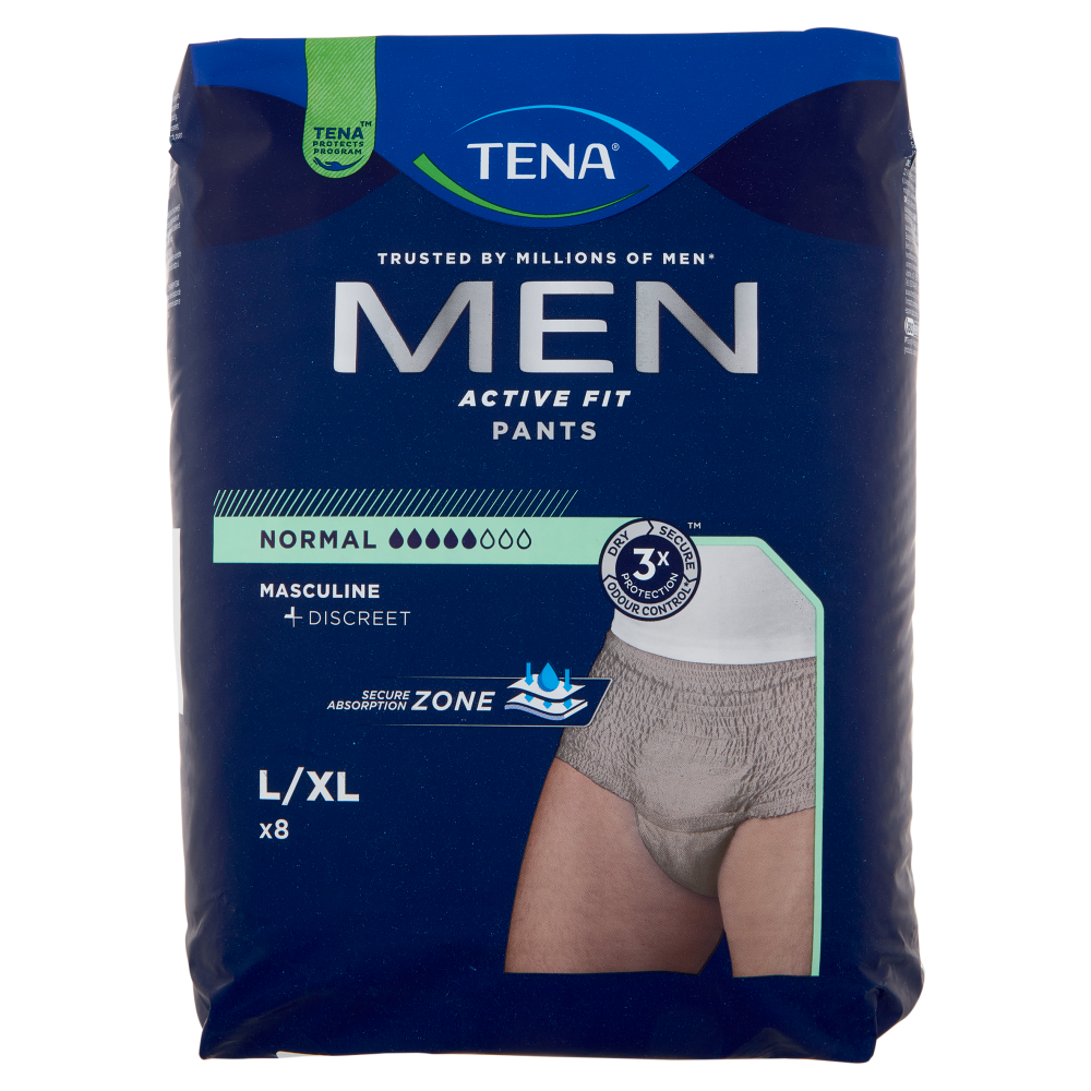Tena Men Active Fit Pants Normal L/XL 8 pz
