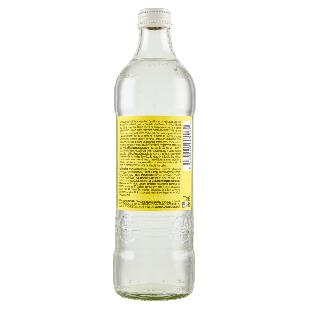 Franklin & Sons Ltd Natural Indian Tonic Water 500 ml