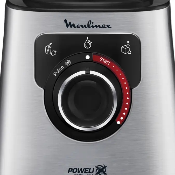 Moulinex LM871D Frullatore PerfectMix+ Silver con caraffa in vetro