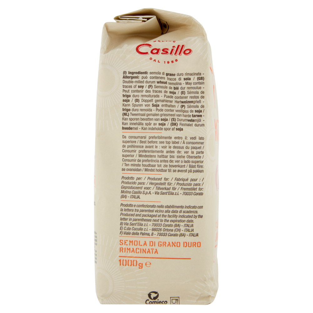 Molino Casillo Rimacinata Semola Rimacinata 1000 g