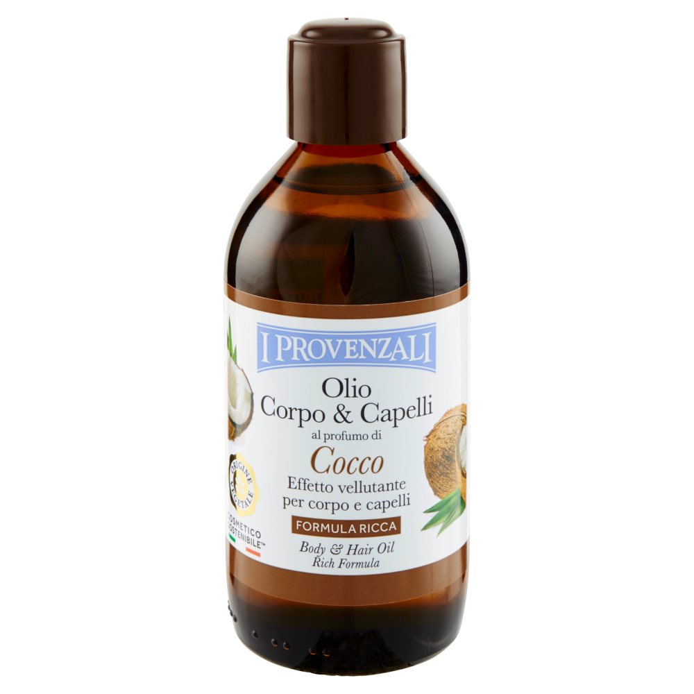 I Provenzali Olio Corpo & Capelli al profumo di Cocco Formula Ricca 200 ml