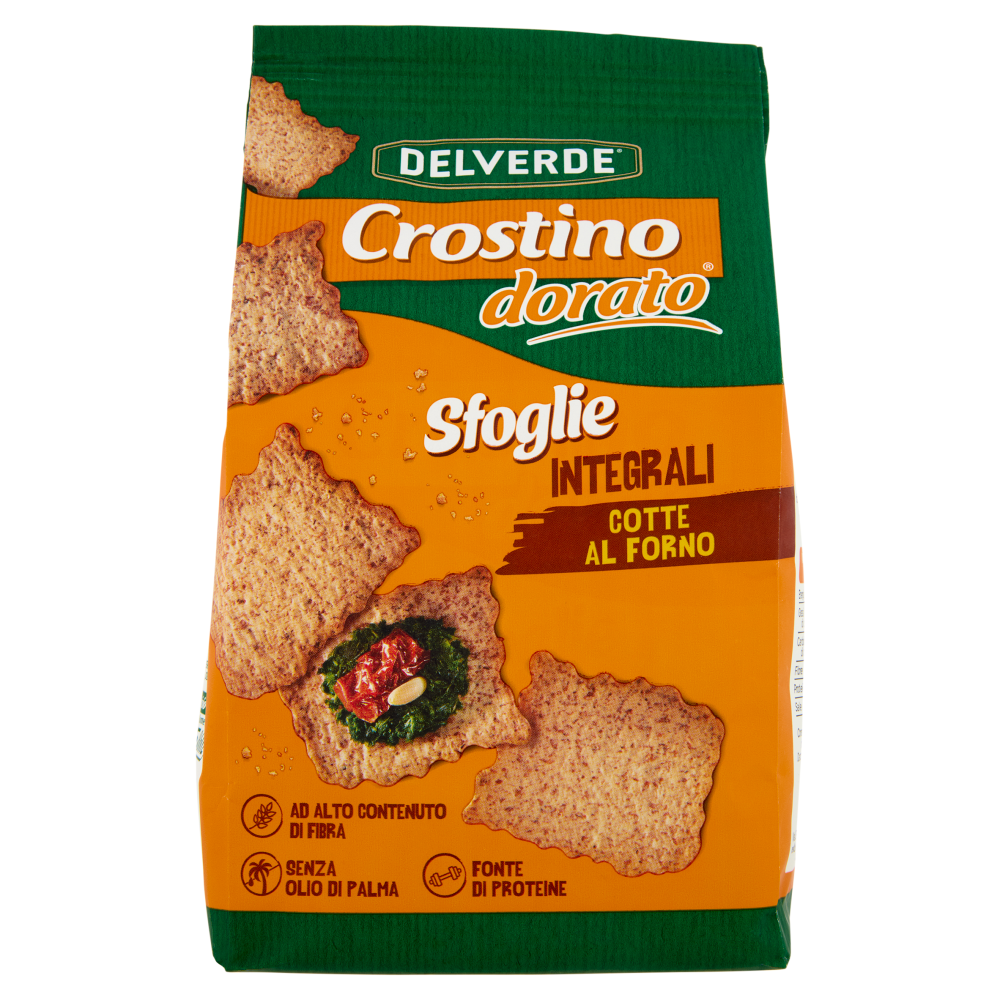 Delverde Crostino dorato Sfoglie Integrali 180 g