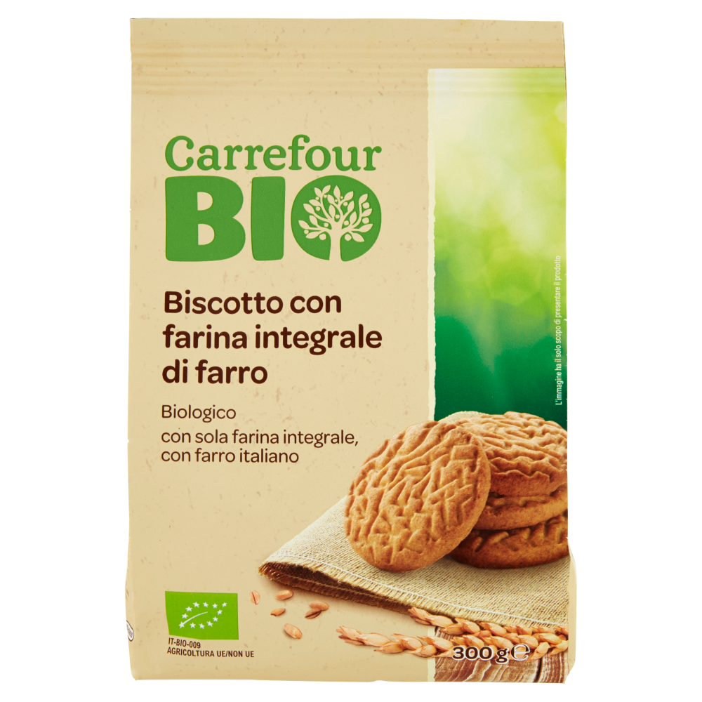 Carrefour Bio Biscotto con farina integrale di farro 300 g