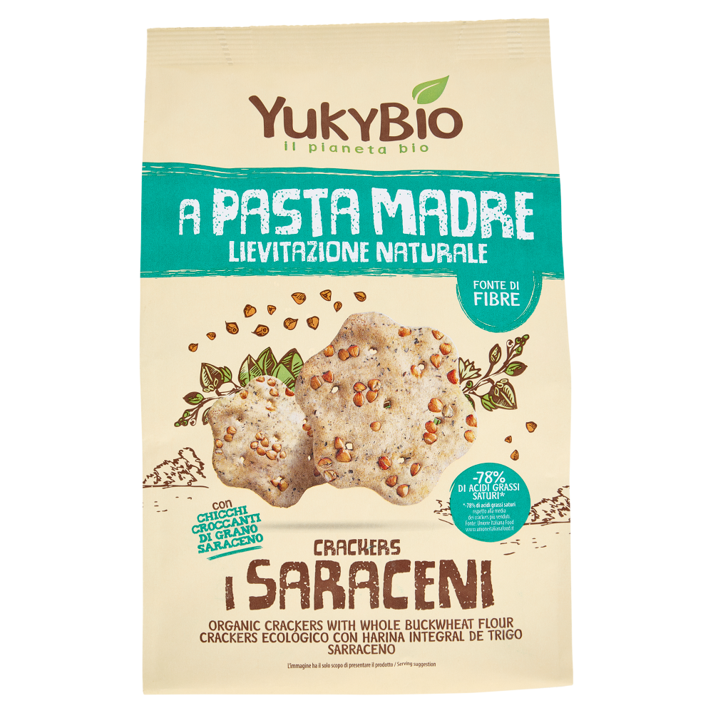 YukyBio A Pasta Madre Crackers i Saraceni 250 g