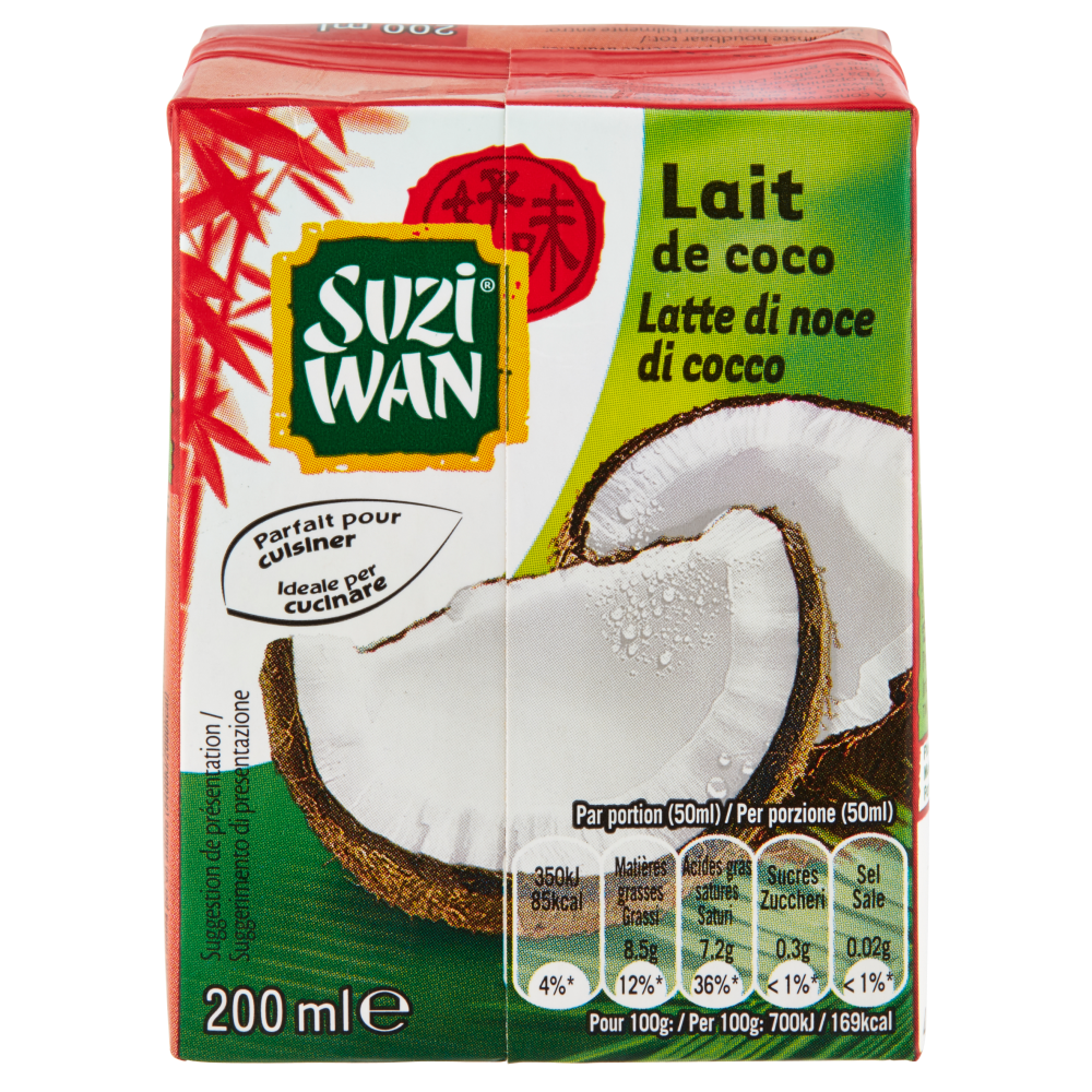 Suzi Wan Latte di noce di cocco 200 ml
