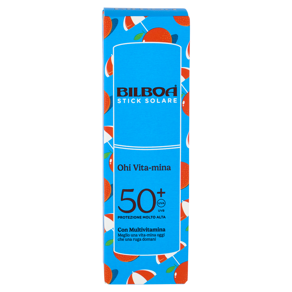 Bilboa Ohi Vita-mina Stick Solare 50+ Protezione Molto Alta con Multivitamina 10 ml